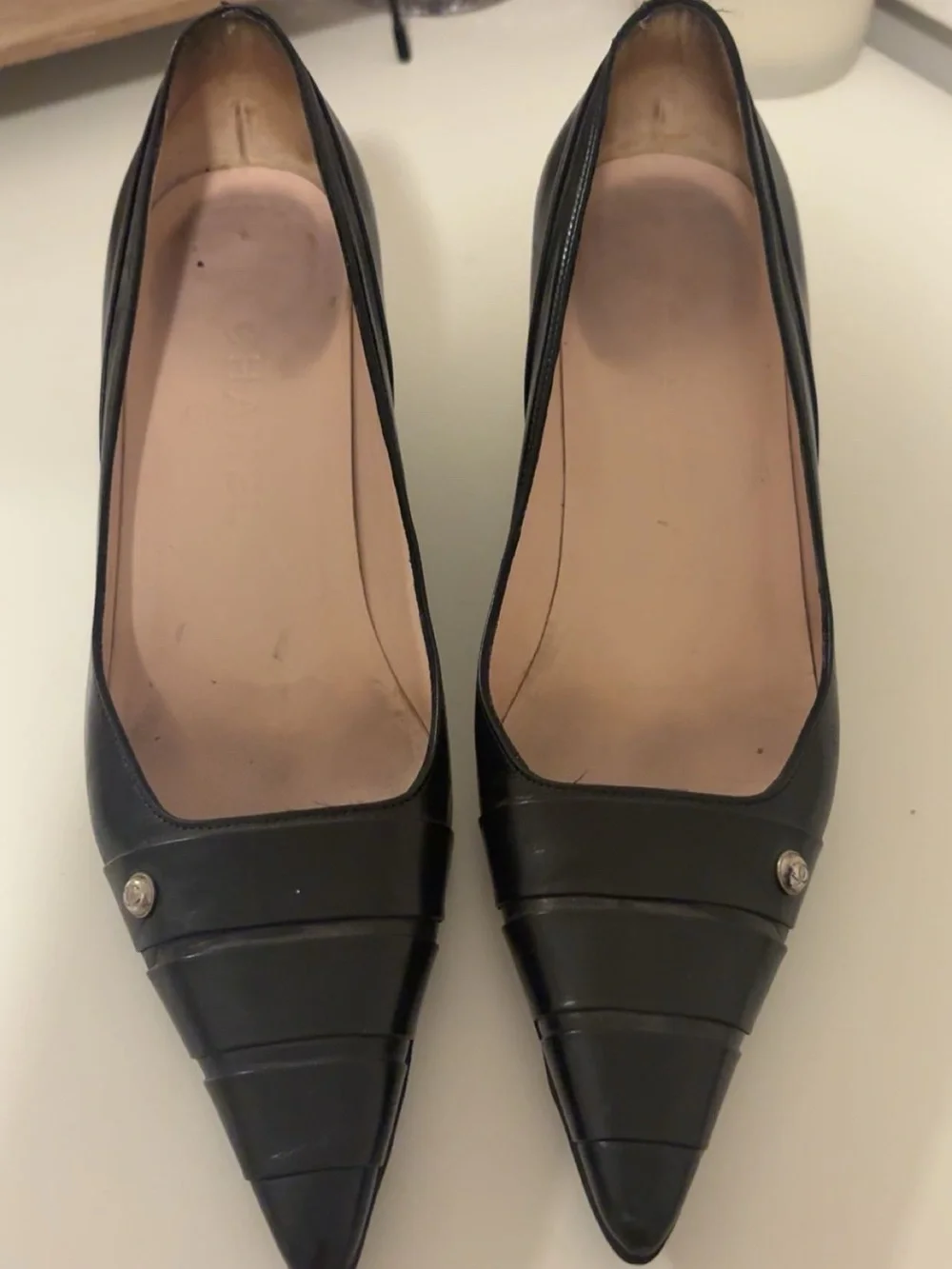 Black Pointed Toe Women's Flats